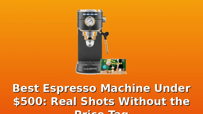 Best Espresso Machine Under $500: Real Shots Without the Price Tag - Cremadock review with measurements and honest opinion