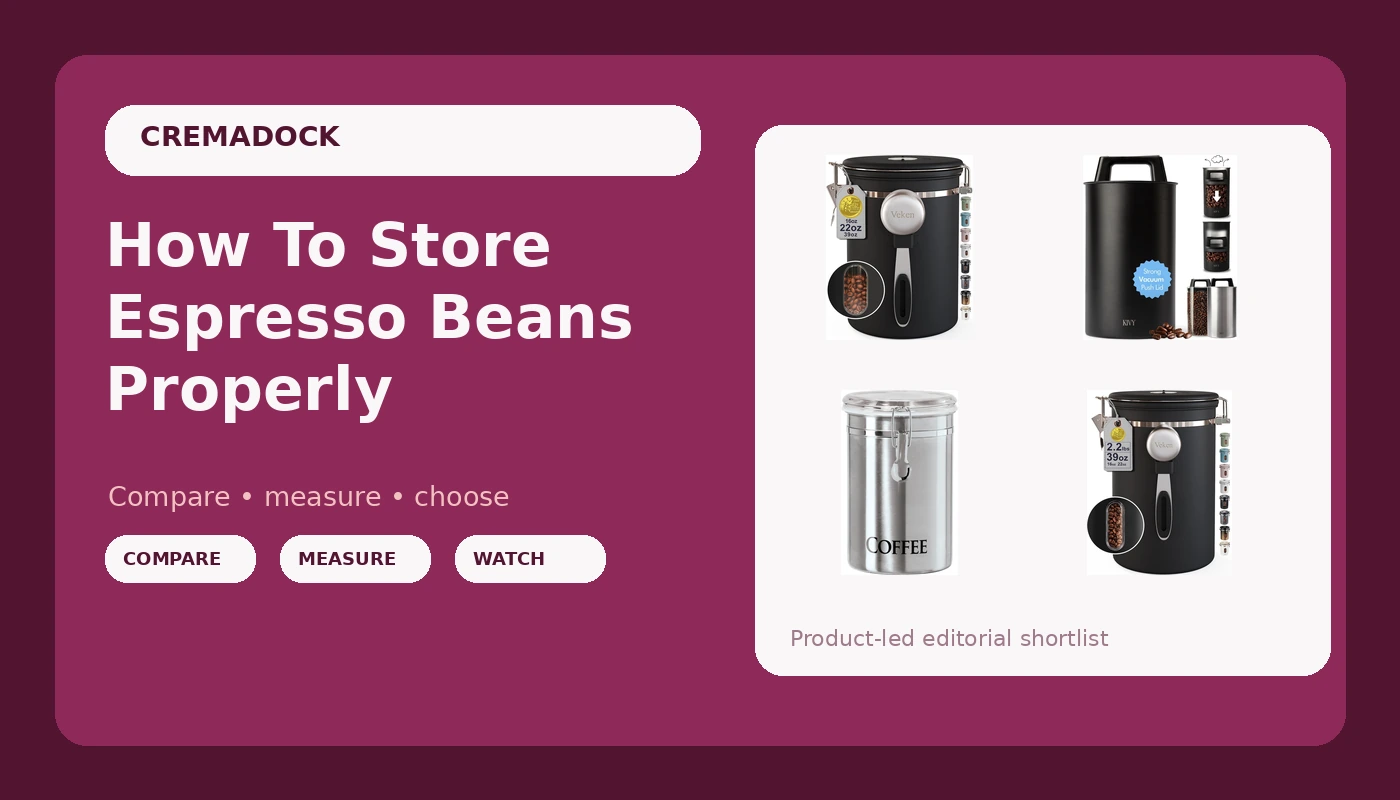 How To Store Espresso Beans Properly - Cremadock review with measurements and honest opinion